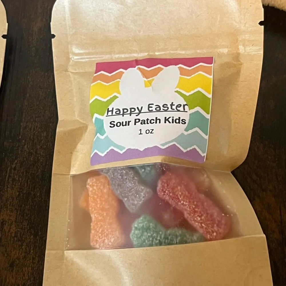 Happy Easter Sour Patch Kids Party Pack made to order 1 oz package set of 4